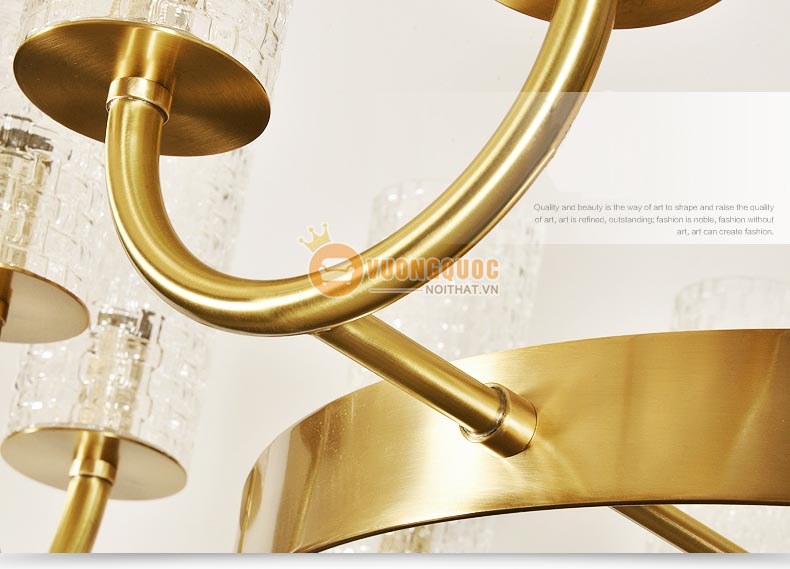 Đèn chùm đồng nhập khẩu phong cách ý sang trọng abr125-11